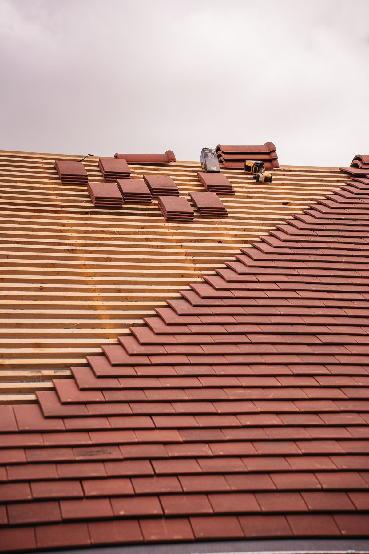Rénovation complète d'une toiture en tuiles